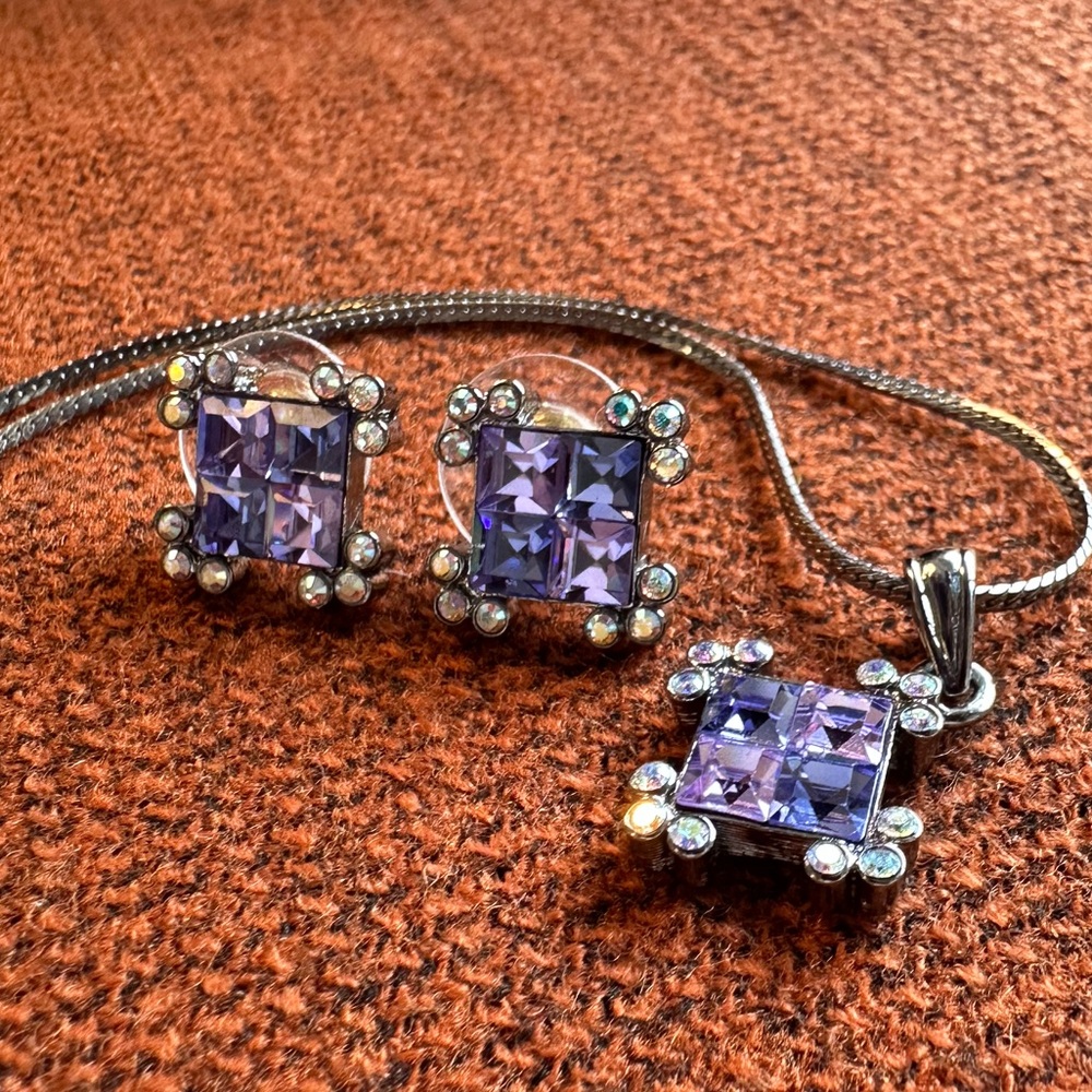 💜 Quality Crystal Jewelry Set